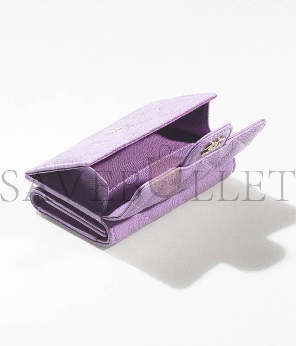 Ch*el classic small flap wallet ap0230 y33352 nh623 （12*7.5*2.5cm）